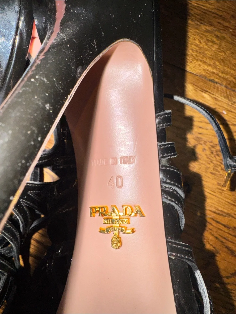 Prada black patent